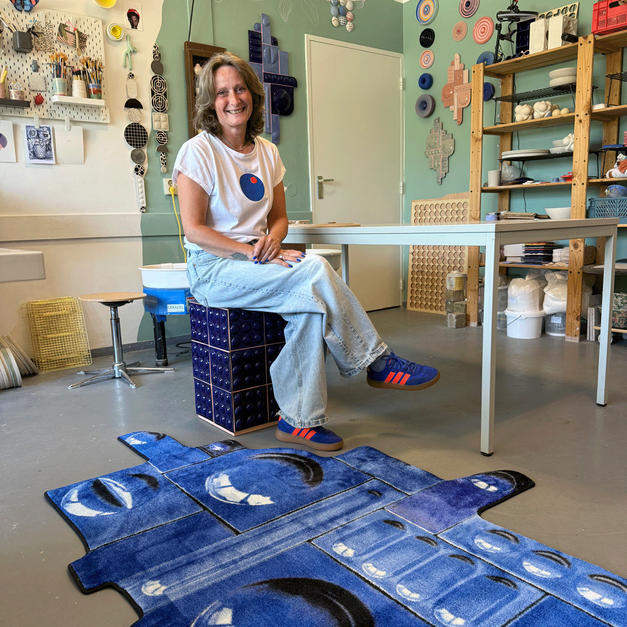 Ceramics carpet