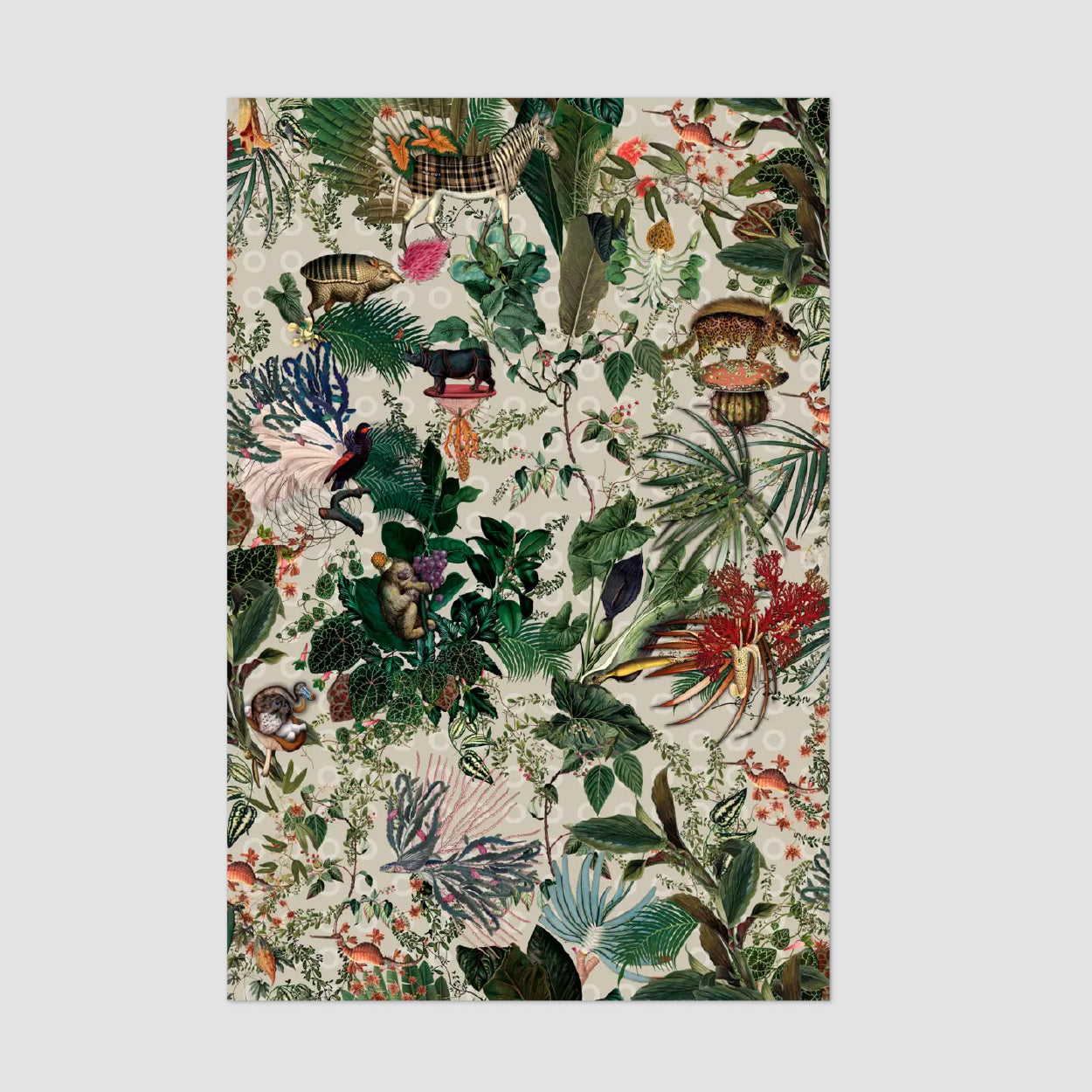Menagerie Of Extinct Animals Carpet